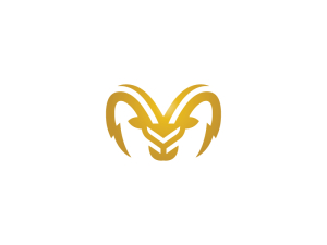 Logo de chèvre de bélier d'énergie