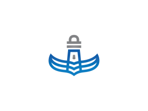 Einzigartiges Leuchtturm-Logo