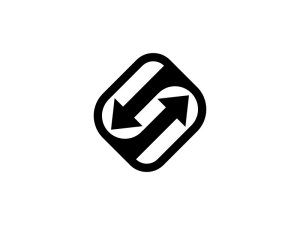 Diseño de logotipo de flecha S