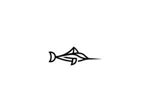 Schwarzes Marlin-Logo