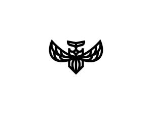 Black Cool Owl Logo