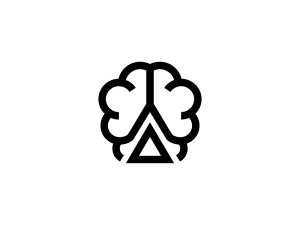 Logo du cerveau esprit cool
