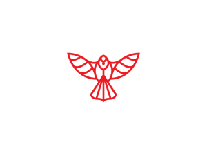 Flying Red Cardinal Logo