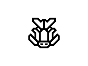 Schwarzes Wildschwein-Logo