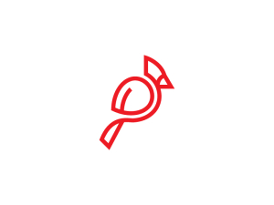 Cool Red Cardinal Logo