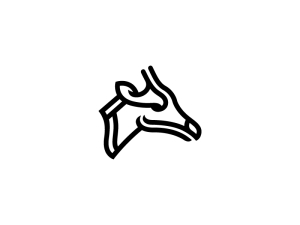 Logotipo De Jirafa Negra