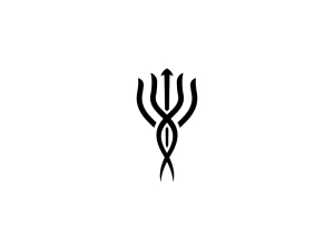 Rod Of Ascelpius Or Medical Serpent Logo