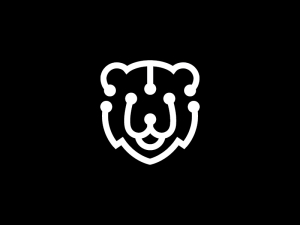 Logo de l'ours à tête blanche