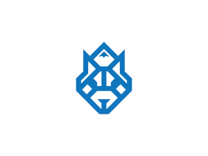 Logotipo De Aventura Lobo Azul