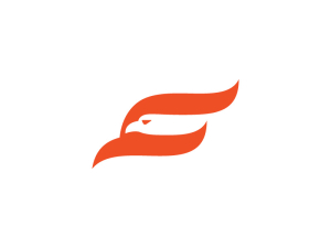 Diseño de logotipo de pájaro F