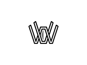 Buchstabe Vw oder Wv Diamant