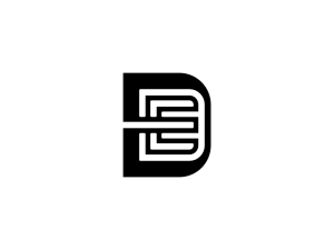 Lettre De Initiale Ed Identité Logo