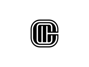 Lettre Cm Initiale Mc Identité Logo Emblématique