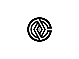 Letra C Diamante Logotipo De Identidad Elegante