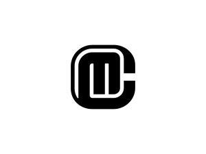 Lettre Mc Initiale Cm Alphabet Identité Logo