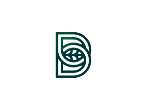 Lettre B Feuille Nature Lettermark Logo