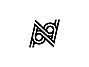 Buchstabe N Infinity Identity Monogramm-Logo