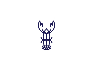 Logotipo De Langosta Azul