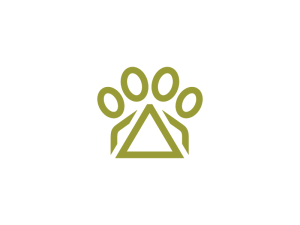 Roof Pet Paw Logo