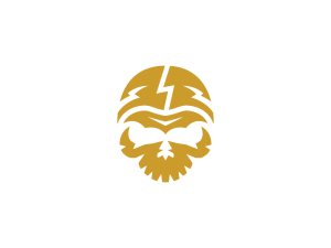Goldenes Totenkopf-Logo