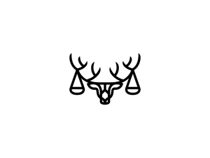 Logotipo del ciervo negro de la justicia