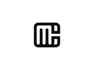 Cm oder Mc Monogramm-Logo