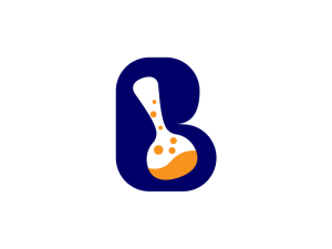 حرف B شعار المختبر