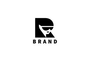 Lettre R Logo Fille Cool