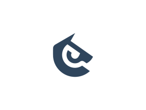 Letter C Or E Horse Logo