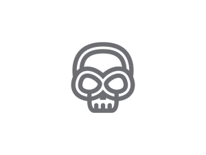 Logo du crâne gris