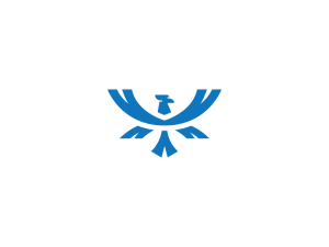 Logotipo de Phoenix azul fresco