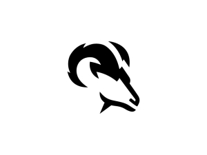 Logotipo De Cabra Montés Negra