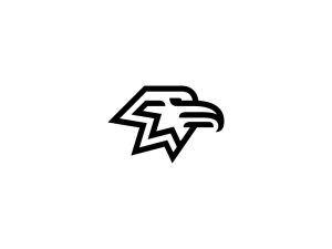 Auffälliges schwarzes Adler-Logo