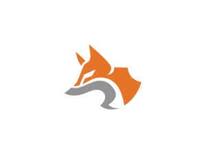 Stilvolles Fuchskopf-Logo