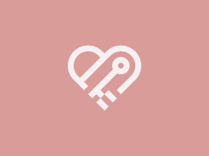 Logotipo de amor clave