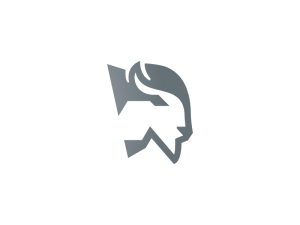 Silbernes Bison-Logo