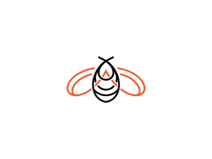 Logotipo de la abeja colmena
