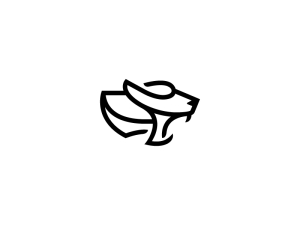 Logo de la panthère noire du chat sauvage