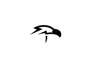 Logo cool de l'aigle noir