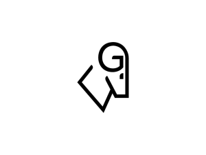 Logo für Ziegen mit schwarzem Kopf