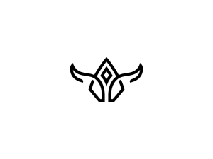 Abstract Alpha Bull Logo