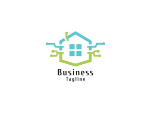 Logo de la technologie de la maison