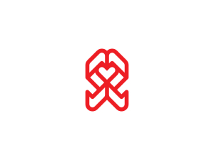 Abstraktes SS SR oder S2 mit Herz-Logo