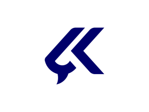 Lettre K tête du logo de la chèvre