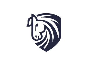 Logotipo Del Escudo Del Caballo