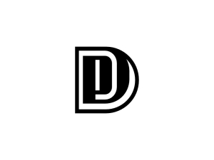 Letter Pd Initial Dp Monogram Identity Logo