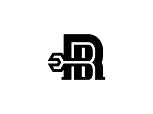 Letter Rb Br Wrench Logo