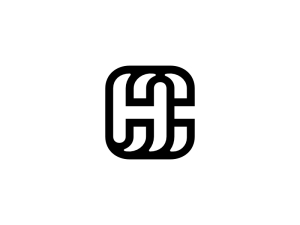 Letra Ch Inicial Hc Tipografía Logotipo De Identidad