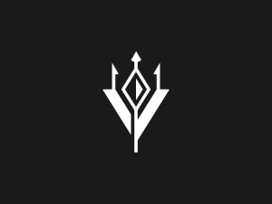 Logotipo De Diamante Tridente V