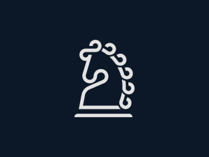 Logo du cheval d'échecs